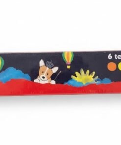 Tempera set de 6 colores neón 20ml bandeja + pincel