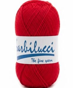 Lana para tejer color Rojo marca Garbilucci 1oz