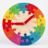 Juego didáctico reloj de madera 18cm diámetro