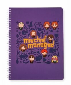 Cuaderno espiral 100 hojas Líneas mischief managed marca Nottas