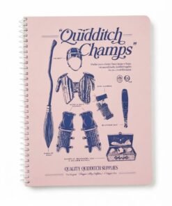 Cuaderno espiral 100 hojas Líneas quidditch champs marca Nottas