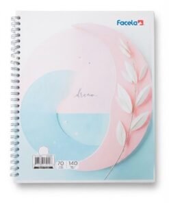Cuaderno espiral 70 hojas doble anillo pasta suave Surtido Marca Facela