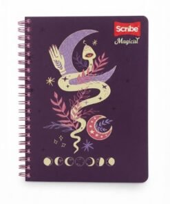 Cuaderno 100 hojas líneas Magical con stickers diseños varios Marca Scribe