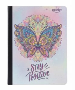Cuaderno cosido 100 hojas grande líneas pasta semi dura mándalas marca Pointer - Imagen 4