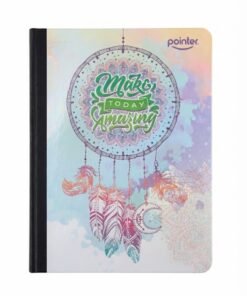 Cuaderno cosido 100 hojas grande líneas pasta semi dura mándalas marca Pointer - Imagen 3
