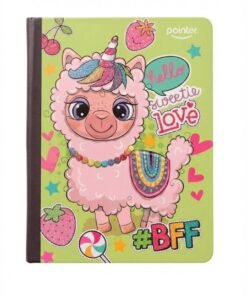 Cuaderno cosido 100 hojas grande cuadricula pasta semi dura Baby animals marca Pointer. - Imagen 4