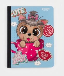 Cuaderno cosido 100 hojas grande cuadricula pasta semi dura Baby animals marca Pointer. - Imagen 3