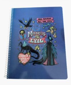 Cuaderno espiral 100 hojas Líneas Mistress of evil  marca Nottas