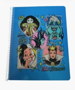 Cuaderno espiral 100 hojas Líneas Wonderfully Wicked marca Nottas