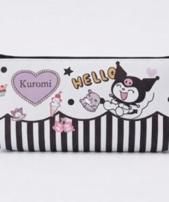 Estuche para lápices plástico kuromi Negro y blanco