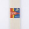 Papel crepé color blanco hueso 2mts x 50 cm