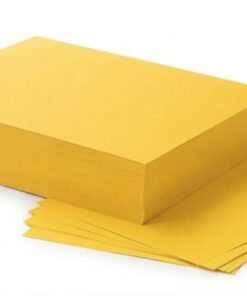 Hojas de papel bond tamaño carta color mostaza 10 Hojas