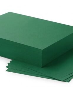Hojas de papel bond tamaño carta color verde oscuro 10 Hojas