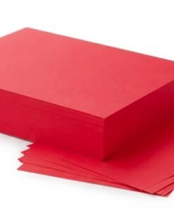 Hojas de papel bond tamaño carta color rojo 10 Hojas