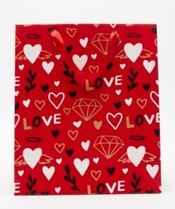 Bolsas de regalo san Valentín varios diseños medidas 28x33x14cm - Imagen 3