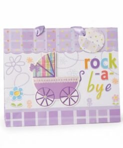 Alternative view of Bolsa de regalo Baby shower carruaje varios diseños medidas 30x25x13cm