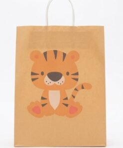Bolsa de regalo de papel bebé animales medida 15x21x8 cm pequeña - Imagen 4