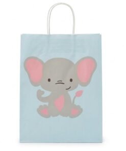 Bolsa de regalo de papel bebé animales medida 15x21x8 cm pequeña - Imagen 3