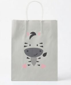 Bolsa de regalo de papel bebé animales medida 15x21x8 cm pequeña