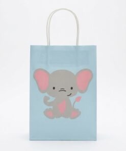 Bolsa de regalo de papel bebé animales medida 25x33x12 cm grande