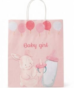 Bolsa de Regalo baby shower Baby girl medida 22x26.5x11 cm