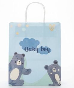 Bolsa de Regalo baby shower Baby boy medida 22x26.5x11 cm