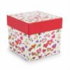 Caja para regalo corazones medidas 15x15x15 cm